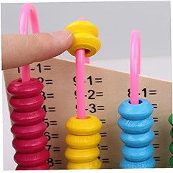 Números de Aprendizaje del ábaco del Juguete de los Juguetes manipulables Counting Interiores y Exteriores de Abacus Juguete de los niños de Cuentas de la Educación Juguetes para los niños Niños