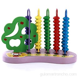 Ristiege - Cuentas coloridas de madera de Ábaco para calcular matemáticas juguete educativo para niños