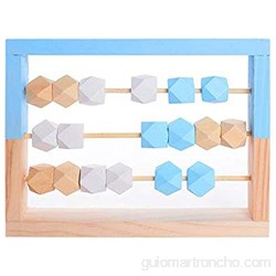 Sharplace Ábaco de madera calculando cuentas conteo Número de matemáticas Aprendizaje de juguete Ábaco para niños - Azul