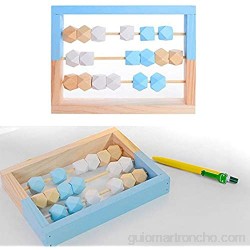 Sharplace Ábaco de madera calculando cuentas conteo Número de matemáticas Aprendizaje de juguete Ábaco para niños - Azul