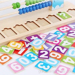 STOBOK Cuentas de Madera Abaco Juguetes Añadir Resta Número de Matemáticas Abaco Juguetes Educativos Conteo Matemáticas para Niños