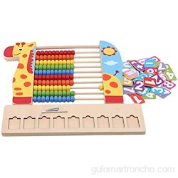 TXXM Mathematics - Marco de madera maciza para abacus suma y resta aritmética educación temprana (color: estilo 2)
