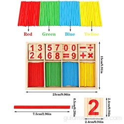 Xinzistar Montessori Mathe - Juguete matemático Montessori juguete matemático para niños