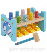 Binghai Martillo de madera y juego de juguete respetuoso con el medio ambiente duradero juego de rompecabezas duradero de larga duración para niños mayores de 12 meses