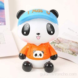 VILLCASE Banco de Monedas Panda Hucha Juguetes Niños Bancos de Dinero Figura de Panda de Dibujos Animados Banco de Monedas Recuerdo Decorativo Ahorro de Dinero Banco Regalos para Niños