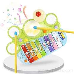 Vobajf Martillando Juguetes de golpeteo Martillo xilófono palpitación del Banco Piano for niños pequeños bebés Juguetes Set Educativo Forma complementaria (Color : Multi-Colored Size : 39x27x11cm)