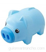 VOSAREA 1 Piezas Lindo Hucha de plástico Banco de Monedas Ahorro de Dinero Dinero Banco cumpleaños decoración Infantil para niñas niños (Azul)