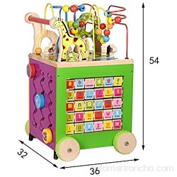 Actividad de juguetes de cubo Actividad Jardín Cubo Forma Madera Clasificador De Color La Gota Maze & Counting Juguete Del Bebé For Principios De Aprendizaje Y Desarrollo Juguetes de aprendizaje pre