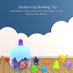 adfafw Conjunto de construcción de juguetes de succión con diseño de almacenamiento de cáscara de huevo Succión de succión de juguetes de succión de juguetes para bebé para bebé improved