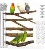 Zhantie 5 piezas de madera para pájaros de juguete para pájaros y aves de seguridad accesorios para la mayoría de las aves