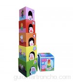 Barbo Toys Torre de Juguetes Peppa Pig para Niños | Juguetes de Habilidades Motoras a Partir de 2 Años | para la Coordinación Ojo-Mano y Habilidades Motoras de los Dedos | Licencia Oficial