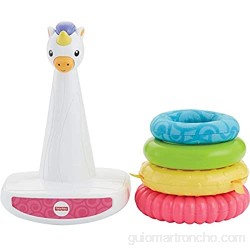 Fisher-Price Pirâmide argolas do unicornio brinquedo para bebê (Mattel GDR82)