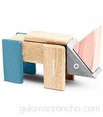 Lalaloom 23 MAGNO BLOCKS - Juego de construccion de madera (bloques magnéticos de madera para niños construir figuras juguete educativo infantil de 23 piezas) Multicolor