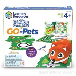 Learning Resources-El Zorro Scrambles codificadora Go-Pets de Coding Critters Stem Juguete para Aprender a codificar a una Edad temprana Mascota interactiva niños de 4+ años (LER3097)