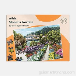 Relish ‘Monet\'s Garden’ Puzle de 63 Piezas - diseñado para Personas ancianas con Demencia / Alzheimer’s