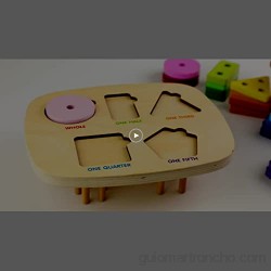 Rolimate Apilador Geométrico de Madera Bloques de Construcción para Clasificar Apilar Encajar Juguetes Educativos Apilables para Niños Niñas Bebés de 3 4 5 6 Años