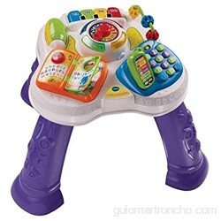 VTech Baby - Mesita parlanchina 2 en 1 mesa de actividades infantil con panel interactivo de actividades extraíble (80-148022)