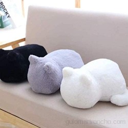 YYhkeby Bebé bebé dormir felpa suave apaciguar gato juguete lindo felpa muñeca niños habitación juguetes cama sofá almohada decoración (negro) Jialele