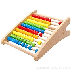 CYLYFFSFC Juguete de matemáticas de cuentas de cuentas de arco iris de operación aritmética de cuentas de arco iris de madera para niños concentración de ejercicio preescolar para niños juguete educ