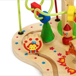 Laberinto Multifunción Laberinto del grano de juguetes educativos de madera gran regalo for chicos chicas bebés A los dos Actividad de Madera Cube Toy ( Color : Multi-colored Size : Free size )