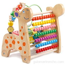 Laberinto Multifunción Marco del grano de la montaña rusa Maze Toy juguete de desarrollo bolas de madera de colores brillantes las actividades de extensión gran regalo for los muchachos de las niña