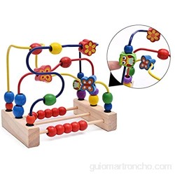 MAATCHH Bead Maze Niño Bead Laberinto Roller Roller Animal círculo Juguetes Educativo ábaco Beads Juego para niños niñas bebé Regalo para Niños Niños (Color : Multi-Colored Size : One Size)