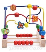 MAATCHH Bead Maze Niño Bead Laberinto Roller Roller Animal círculo Juguetes Educativo ábaco Beads Juego para niños niñas bebé Regalo para Niños Niños (Color : Multi-Colored Size : One Size)