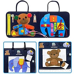 Montessori - Tabla de actividades para niños pequeños para motricidad fina juguete educativo