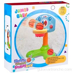Prepdro - Minibaloncesto interactivo para niños 41 x 11 x 42 cm multicolor