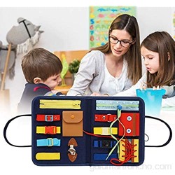 Tablero Ocupado Para Niños Pequeños Juguete Montessori Para Niños Pequeños Diseño De Bolsa De Juguetes Sensoriales Plegables Tablero Sensorial Educativo De Actividades Para Niños Pequeños
