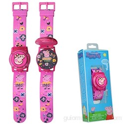 Kids Licensing |Reloj Digital para Niños | Reloj Peppa Pig |Display con Iluminación|Reloj Infantil con Tapa Protectora | Reloj de Pulsera Infantil Ajustable | Reloj de Aprendizaje | Licencia Oficial