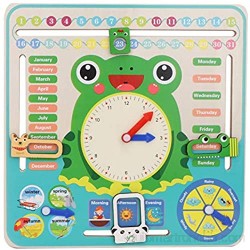 KUIDAMOS Seasons Time Cognition Juguete Educativo Calendario Juguete de Regalo para niños