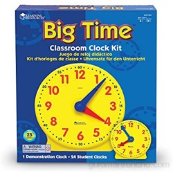 Learning- Kit de Relojes para el Aula Big Time Resources (LER2102) color/modelo surtido