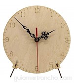 Nunafey Reloj de Madera de Bricolaje Kit de Montaje de Reloj de Madera inofensivo para niños