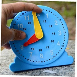 OMMO LEBEINDR Niños Reloj Maestro De Aprendizaje Tiempo Engranaje Reloj Aprenda a Decir La Hora del Reloj Enseñanza Juguete Divertido 1pc