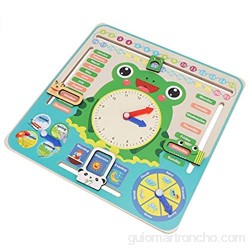 SALUTUYA Calendario Juguete Educativo Reloj de Juguete para niños
