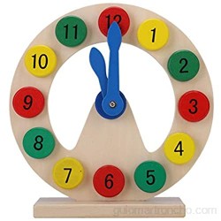 SALUTUYA Juguete de Madera para niños Reloj de Juguete para niños Mayores de 3 años
