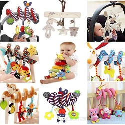1 pieza colgante espiral juguetes resistente a los arañazos espiral colgante juguete para bebé cochecito cuna cuna cama de bebé