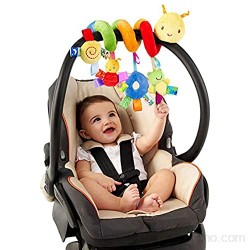 jojofuny Sonajeros para bebé cuna de bebé juguete con timbre timbre para coche juguetes de actividad para niños en espiral juguetes de peluche para cochecito accesorios para bar