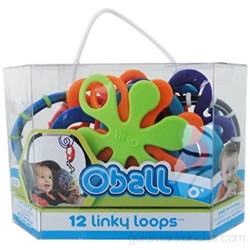 Oball - Juguete para morder 12 Linky Loops (KidsII 81506) color/modelo surtido