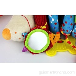 TOYMYTOY Juguete Espiral Colgantes Cochecito Cunas Juguetes de Actividad de Peluche para bebés (Perro)