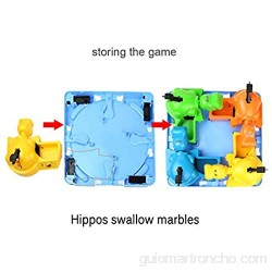 A0ZBZ Juego de Pelota para tragar hipopótamos alimentación interactiva Juego de Pelota de hipopótamo Hambriento Juego de agarrar y Llevar Juguete Educativo para niños