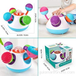 Achort Colorful Klickity Baby Toy Bola del Desarrollo sensorial del bebé para Entrenamiento de coordinación Mano-Ojo Baby Soft Ball Combination Baby Juguete Educativo Musical Regalo Ideal para niños