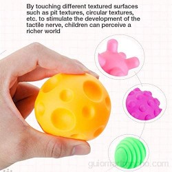 Akozon Bolas sensoriales TPU 6Pcs Multi-Touch Textured Senses Soft Hand Ball Juguete de pelota de mano suave de entrenamiento táctil