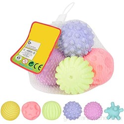 Daxoon Pelota Bolas sensoriales Juguetes de Balonmano para bebés con Textura Suave Desarrollados para Juguetes educativos sensoriales