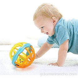 DBSUFV Juguete para recién nacidos Juguetes para bebés Rompecabezas Bola de mano Agujero de bola Sonajero Bola suave Mejora el vocabulario y las habilidades del lenguaje