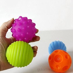 Demarkt 4X Bolas Juguete de Pelota Pelota de Juguete para Bebé Juguete de la Piscina para Bebé Color Brillante Tacto Suave Peso Ligero