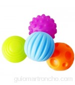 Demarkt 4X Bolas Juguete de Pelota Pelota de Juguete para Bebé Juguete de la Piscina para Bebé Color Brillante Tacto Suave Peso Ligero