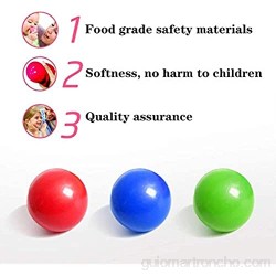 Hailiang 5 Color Sticky Bobble Ball Bolas de Pared pegajosas Juguetes de descompresión Globos Bolas pegajosas Bolas de la Pared de Alivio de estrés Juguete de descompresión para Adultos niños