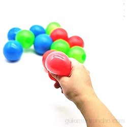 Hailiang 5 Color Sticky Bobble Ball Bolas de Pared pegajosas Juguetes de descompresión Globos Bolas pegajosas Bolas de la Pared de Alivio de estrés Juguete de descompresión for Adultos niños